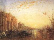 Felix Ziem Venice with Doges'Palace at Sunrise (mk22) USA oil painting reproduction